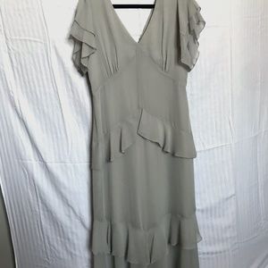 MAIDEN Tier Ruffle Maxi Dress